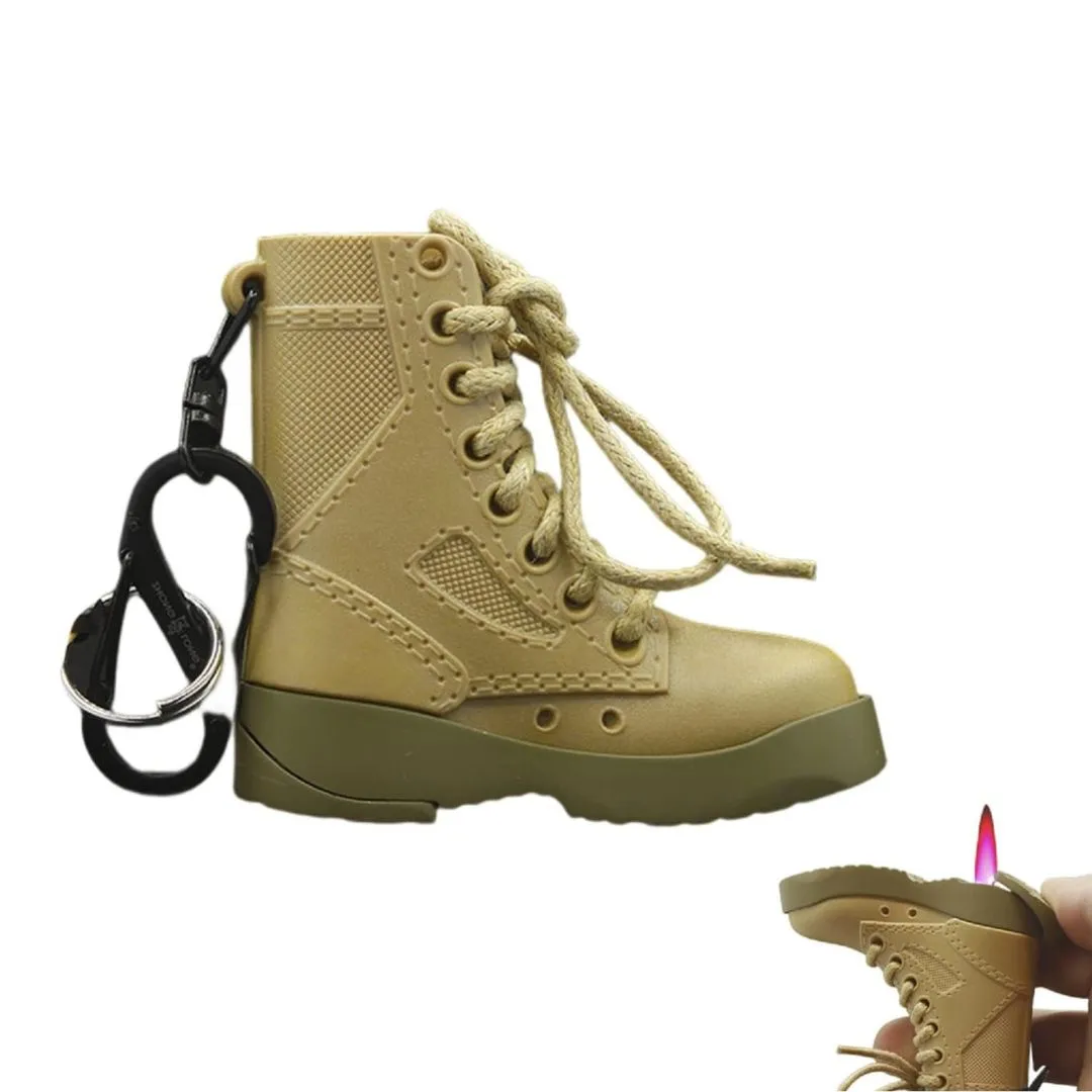 Boot-Shaped Butane Lighter | Windproof Jet Flame (Gas Not Included)