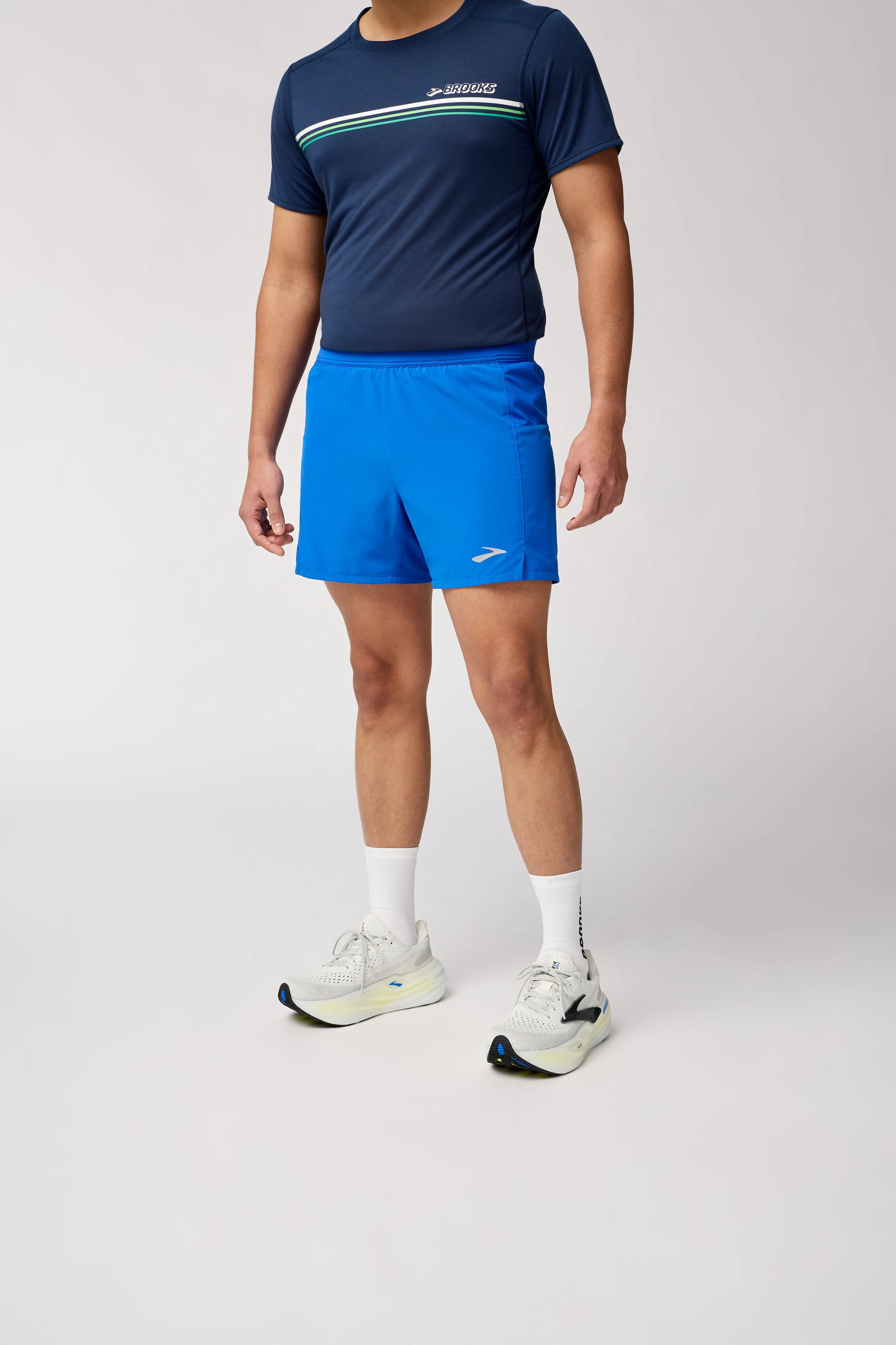 Brooks | Journey 5" Shorts | Men's | Neo Blue