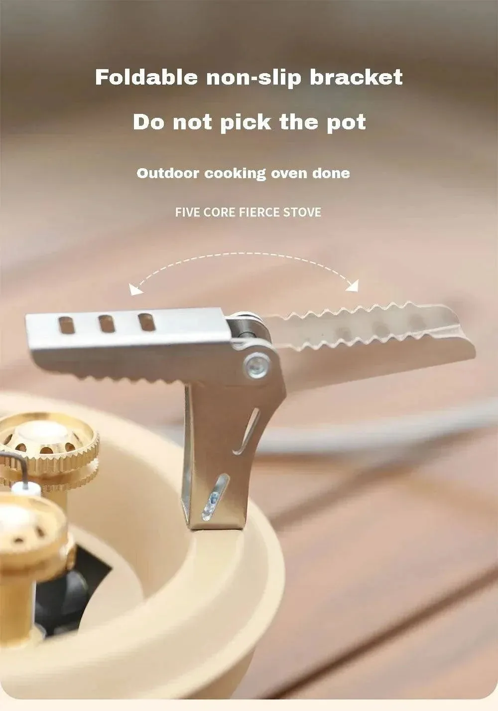 BRS-201A Camping Gas Stove Travel High Pressured Camping Burner Windshield Butane Gas Burner With Piezo Ignition Gas Stove