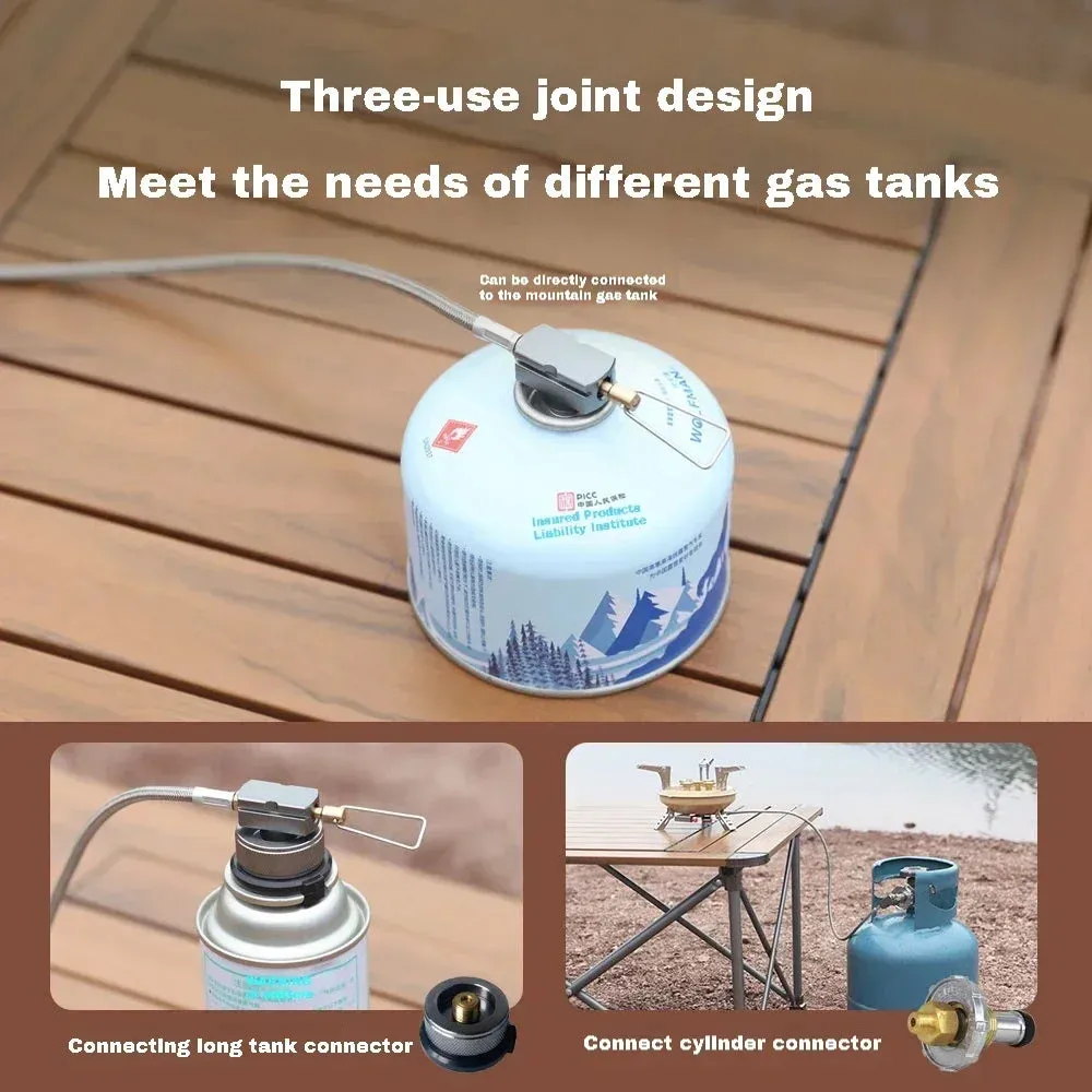BRS-201A Camping Gas Stove Travel High Pressured Camping Burner Windshield Butane Gas Burner With Piezo Ignition Gas Stove