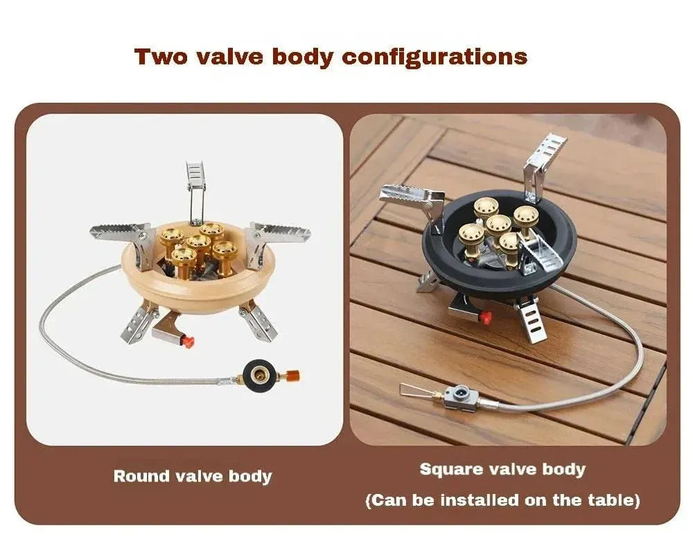 BRS-201A Camping Gas Stove Travel High Pressured Camping Burner Windshield Butane Gas Burner With Piezo Ignition Gas Stove