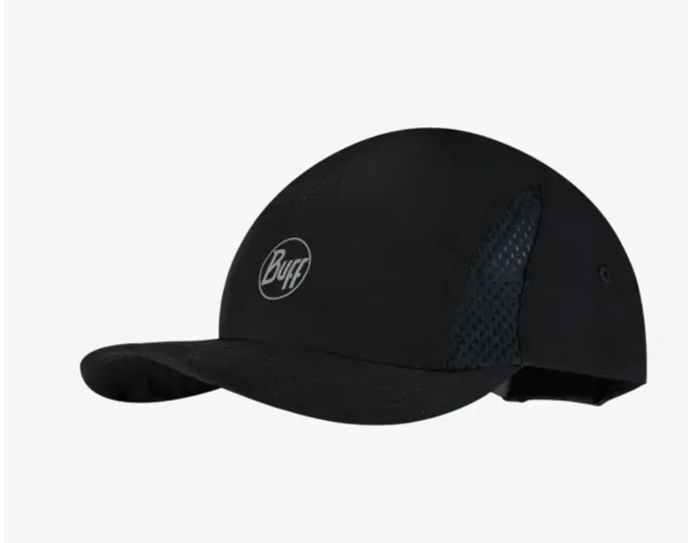 Buff 5 Panel Go Cap Solid Black