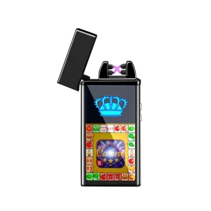 Casino Electric Lighter with Plasma Screen | Dual Arc for Outdoor Adventures