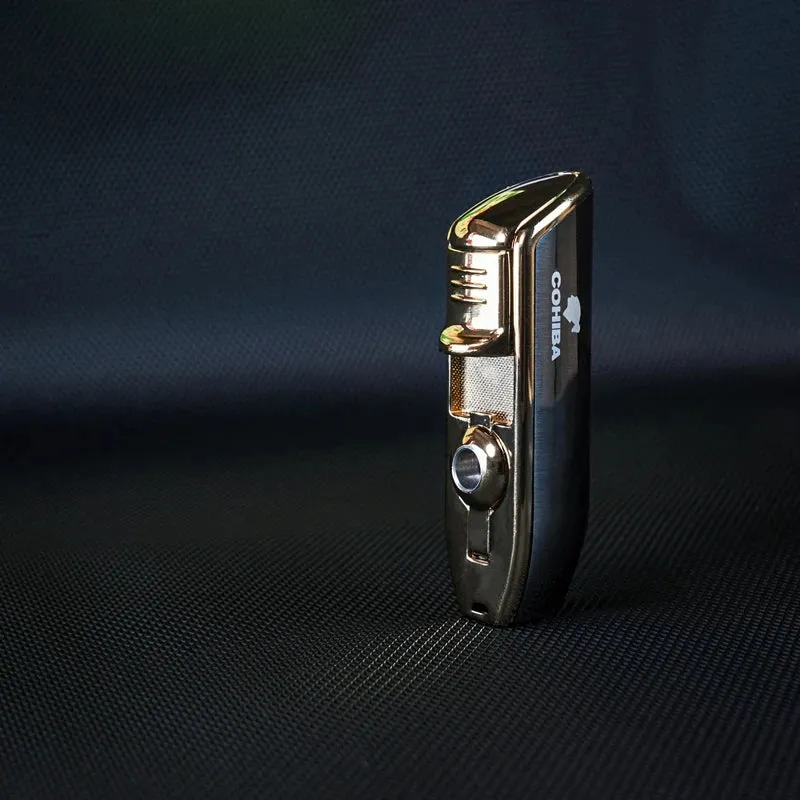 Cohiba Windproof Butane Torch w Punch Cigar Cutter