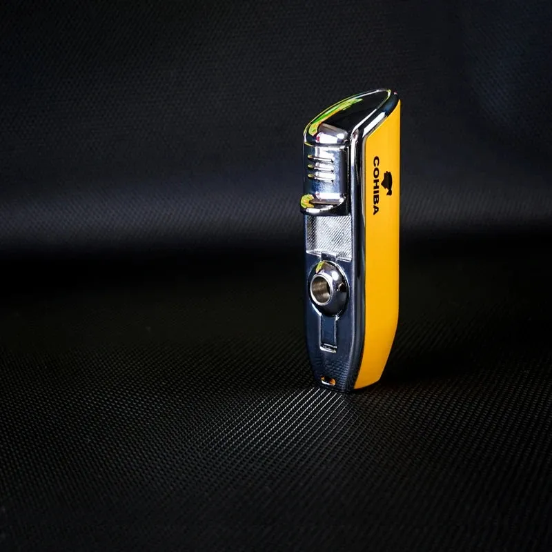 Cohiba Windproof Butane Torch w Punch Cigar Cutter