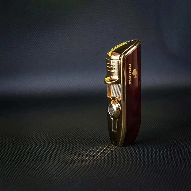 Cohiba Windproof Butane Torch w Punch Cigar Cutter