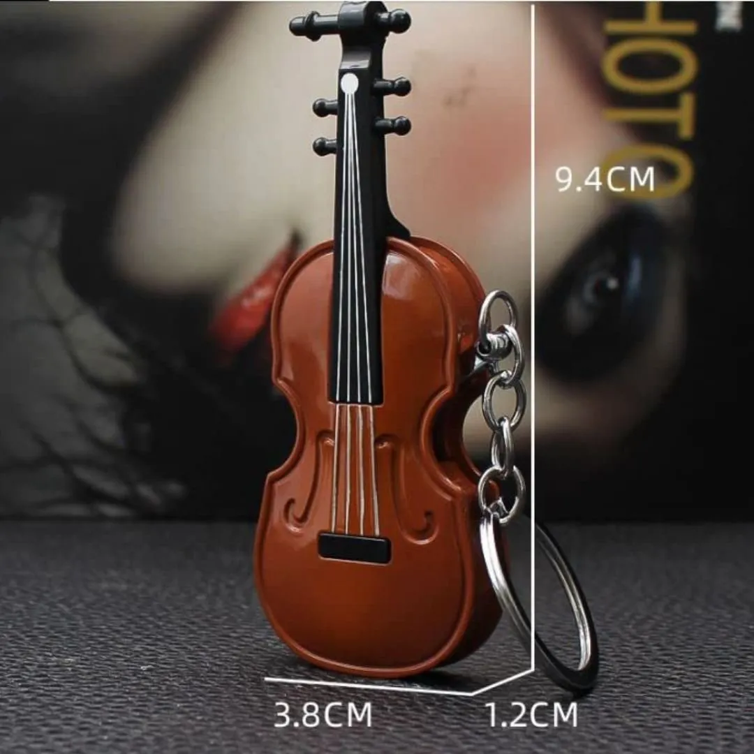Creative Violin Lighter - Butane Gas Refillable | Reusable Windproof Trench Lighter
