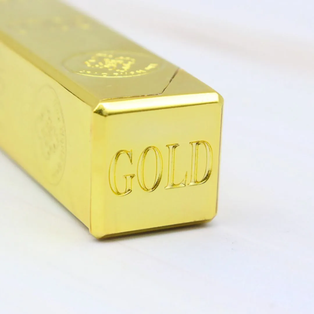 Gold Bar Butane Lighter | Refillable Jet Flame Windproof Lighter for Stylish Gifting