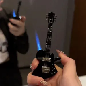 Guitar Lighter - Butane Gas Refillable | Reusable Windproof Trench Lighter