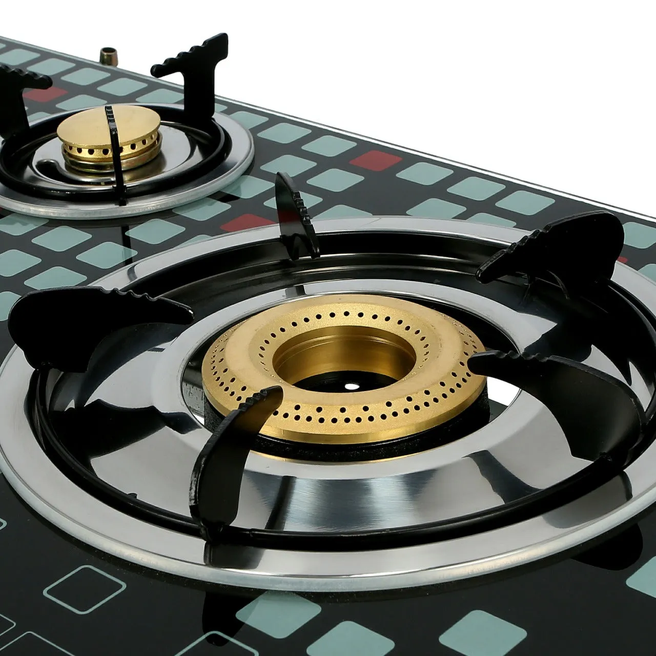 Highly Efficient Tempered Glass Triple Burner Gas Stove with Auto Ignition OMK2224 Olsenmark