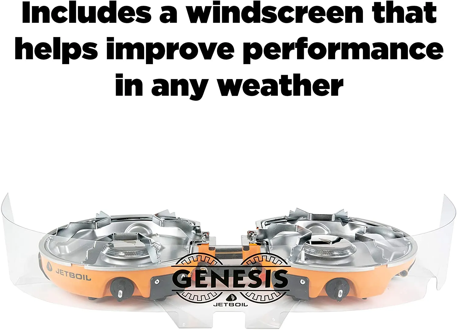 Jetboil Genesis Basecamp Backpacking and Camping Stove Cooking System with Camping Cookware