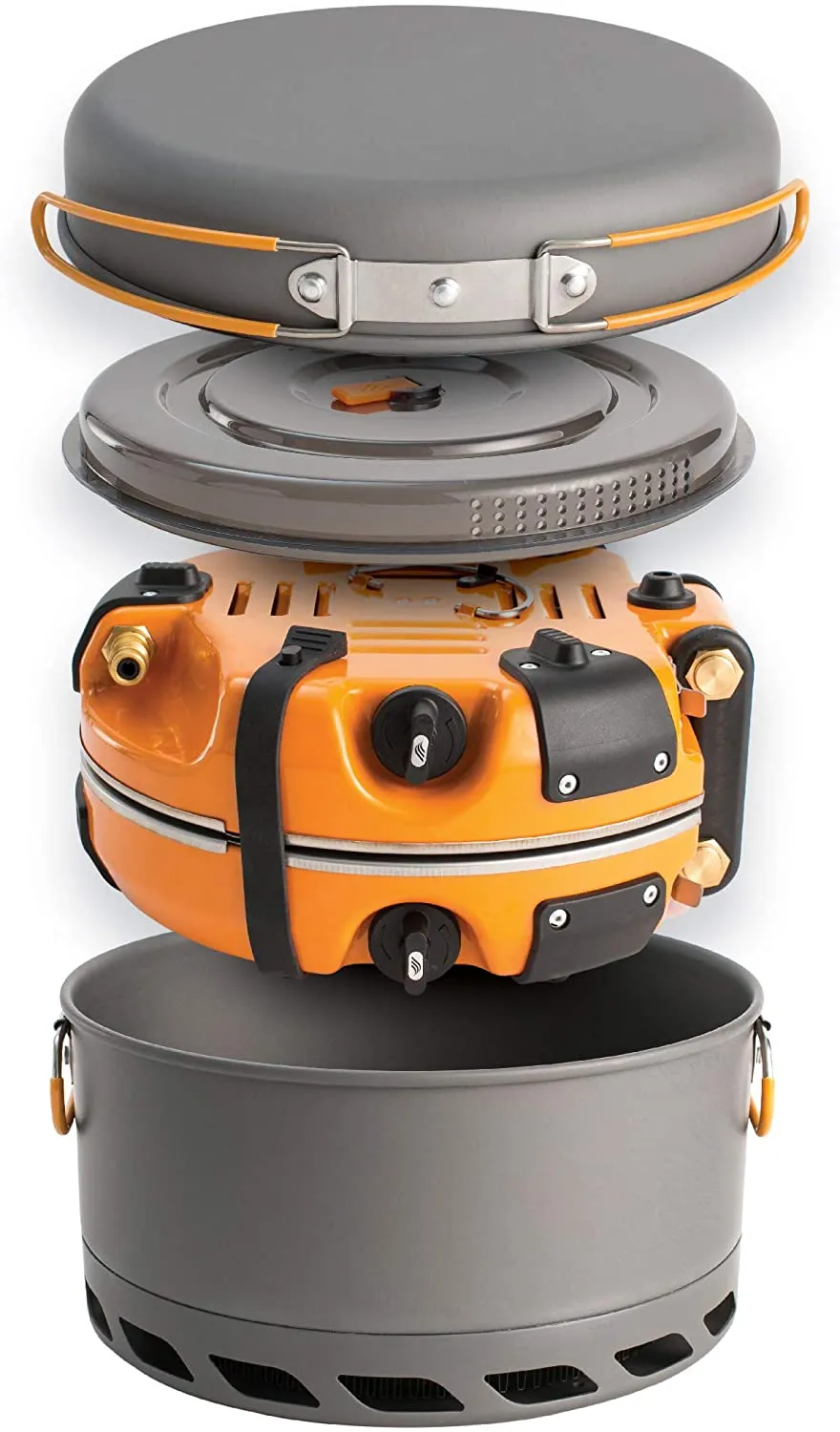 Jetboil Genesis Basecamp Backpacking and Camping Stove Cooking System with Camping Cookware
