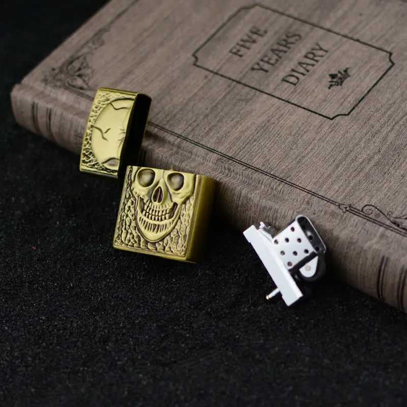 Large Skull Head Design Refillable Butane Lighter