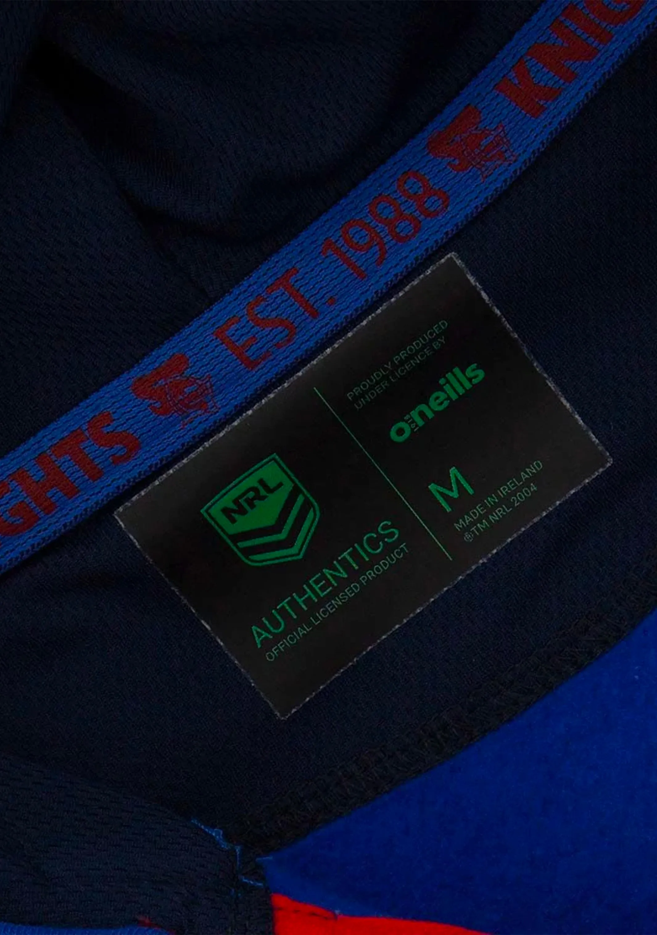 O'Neills Newcastle Knights Men's Fleece Half Zip Hoodie Marine-Royal <br> SEVE-100-0-NKN-ROME21