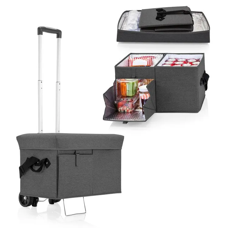 Ottoman Portable Cooler with Trolley, Gray