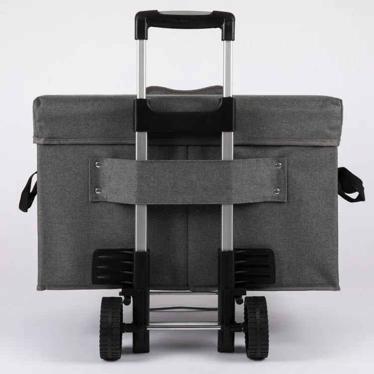 Ottoman Portable Cooler with Trolley, Gray