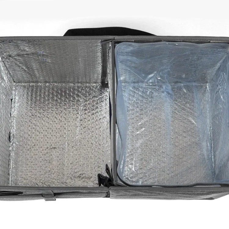 Ottoman Portable Cooler with Trolley, Gray