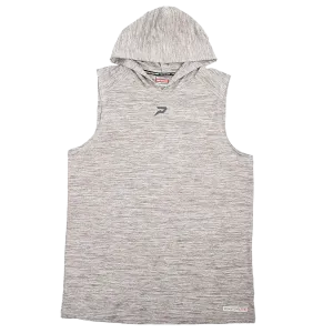 Quantum Lite Performance Raglan Sleeveless Hoodie - Heather Grey