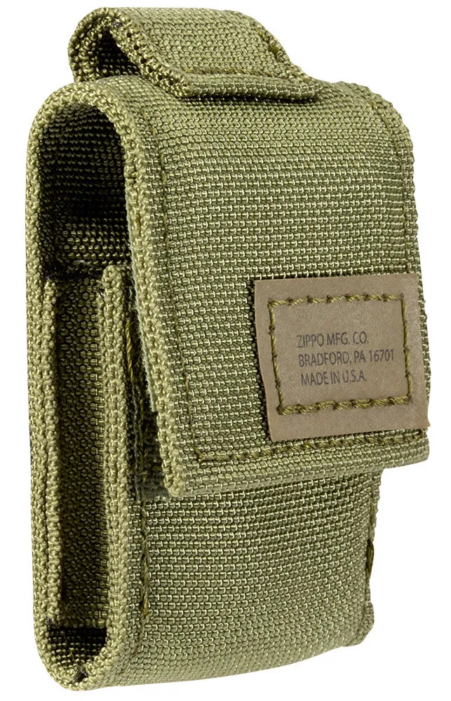 Tactical Pouch and Black Crackle<sup>®</sup> Windproof Lighter Gift Set