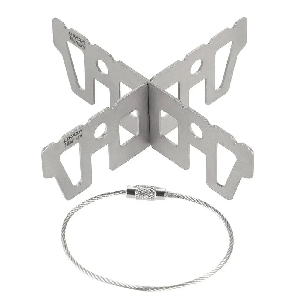 Titanium Alcohol Stove Rack Cross Stand Outdoor Camping Stove Stand Support Rack