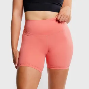 TWL - WOMEN'S HIGH WAISTED EXTRA LONG BALANCE SHORTS - SWEET CORAL