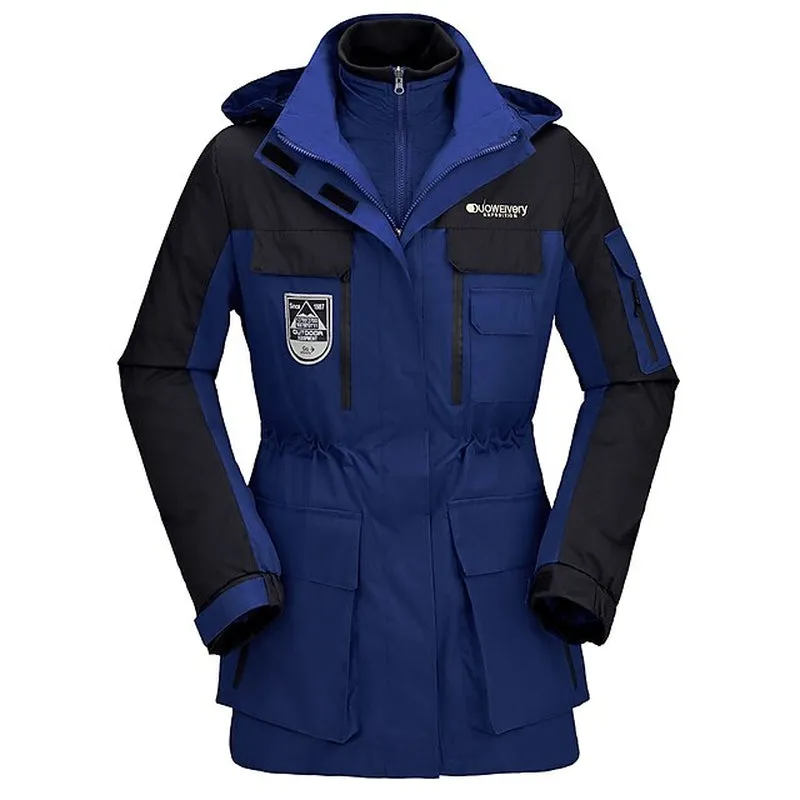 Women's Versatile 3-in-1 Gorpcore Jacket - Thermal, Waterproof & Windproof Winter Outerwear for Outdoor Adventures
