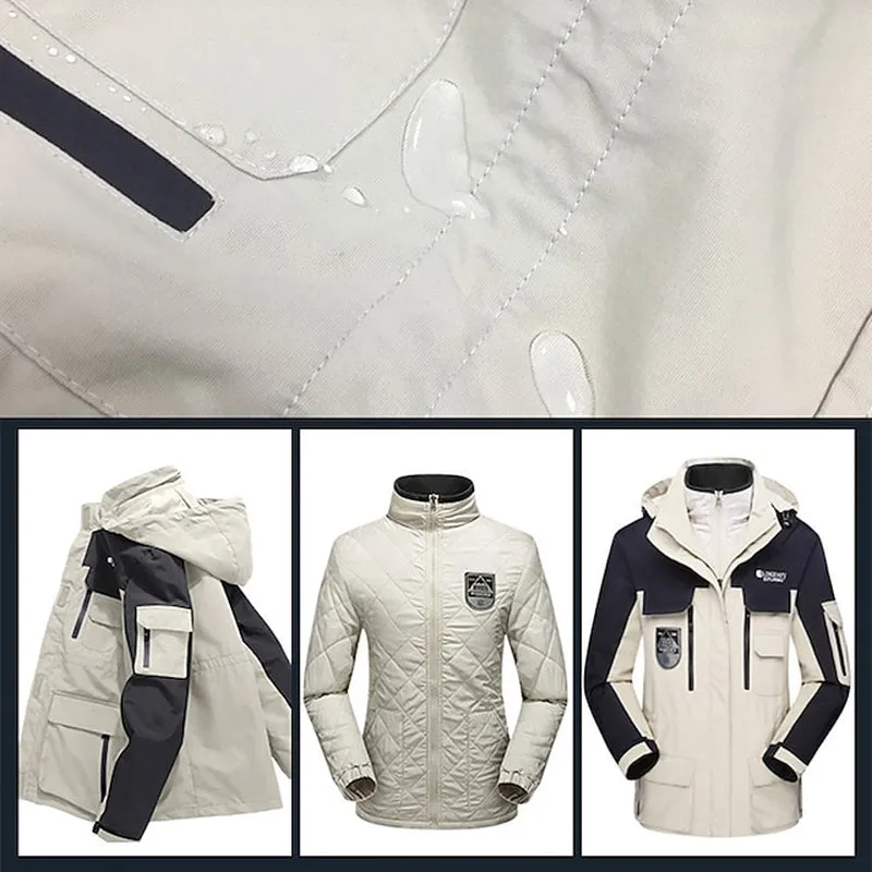 Women's Versatile 3-in-1 Gorpcore Jacket - Thermal, Waterproof & Windproof Winter Outerwear for Outdoor Adventures